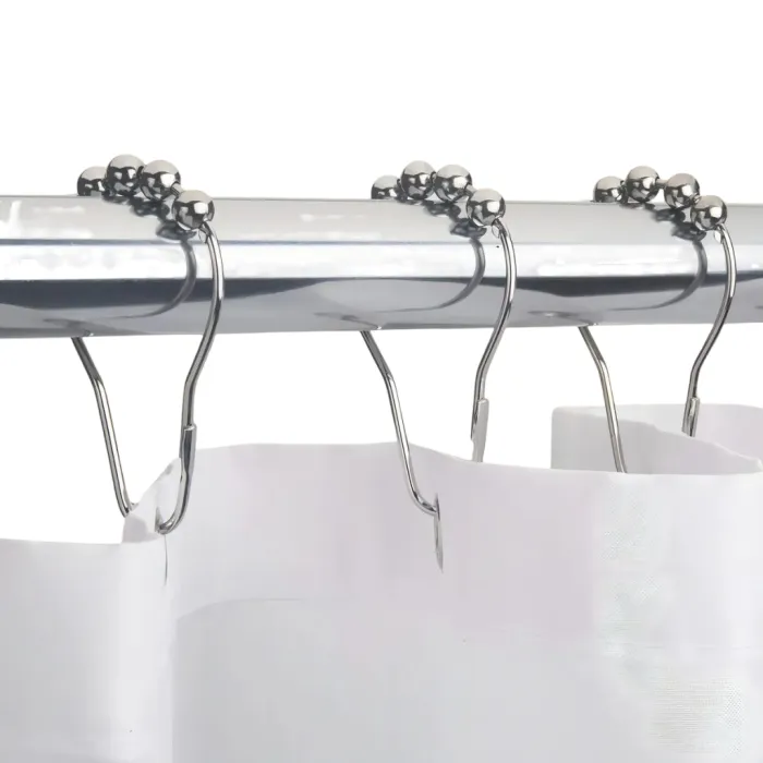 Set x12 Ganchos de Baño | Roller Plateado 2