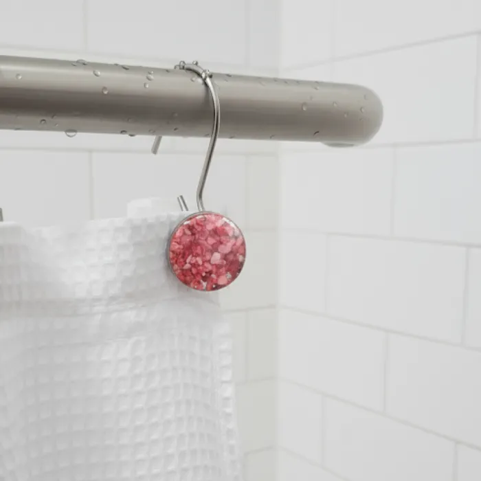 Set x12 Ganchos de Baño Resina | Circulo Rojo