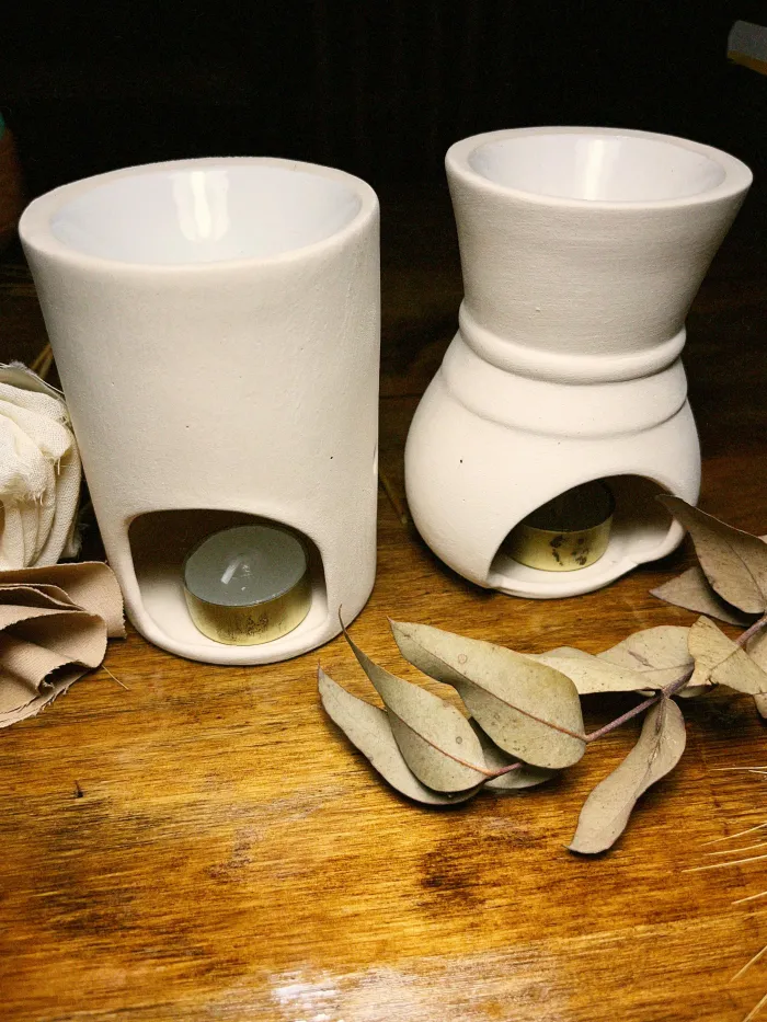 Hornillos de cerámica, color Blanco