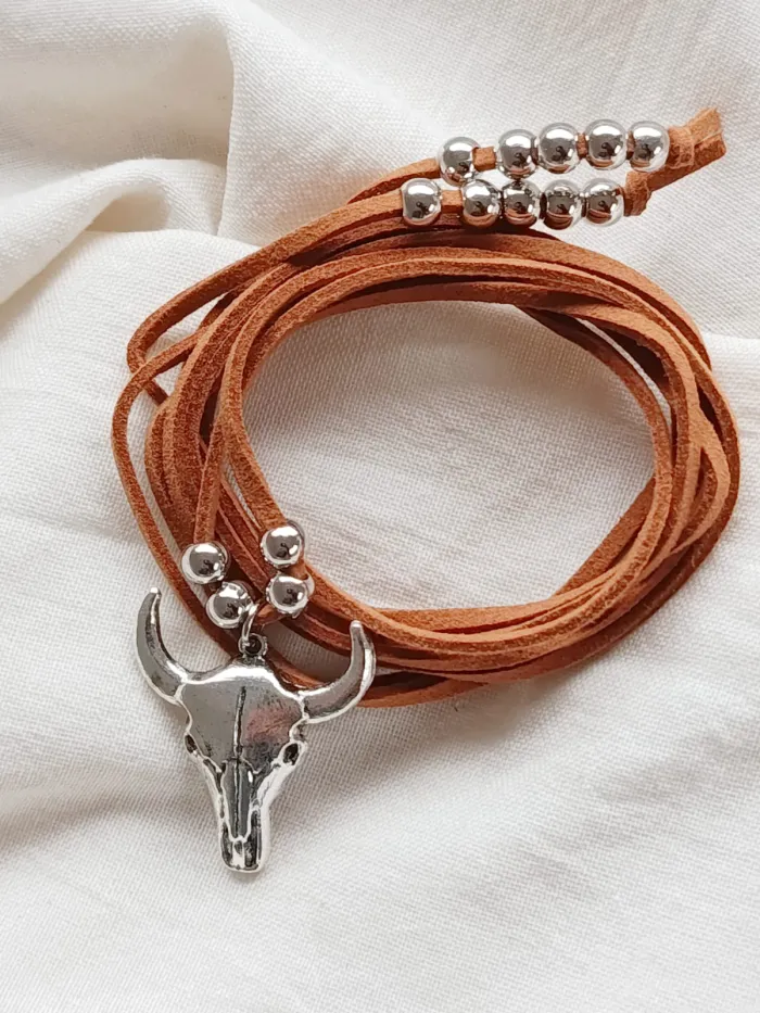 Chocker Gamuza Búfalo Camel 2