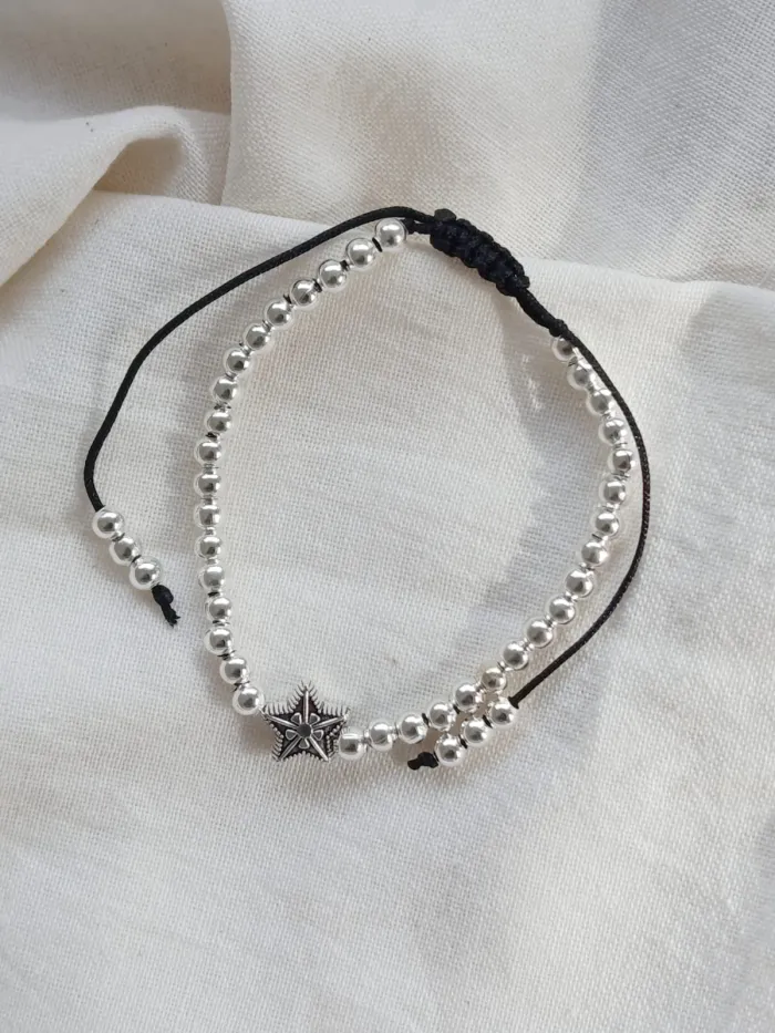 Pulsera Estrella Plateada