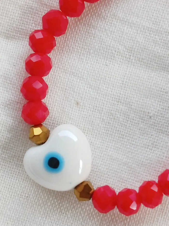 Pulsera de Ojito protector Rojo 2