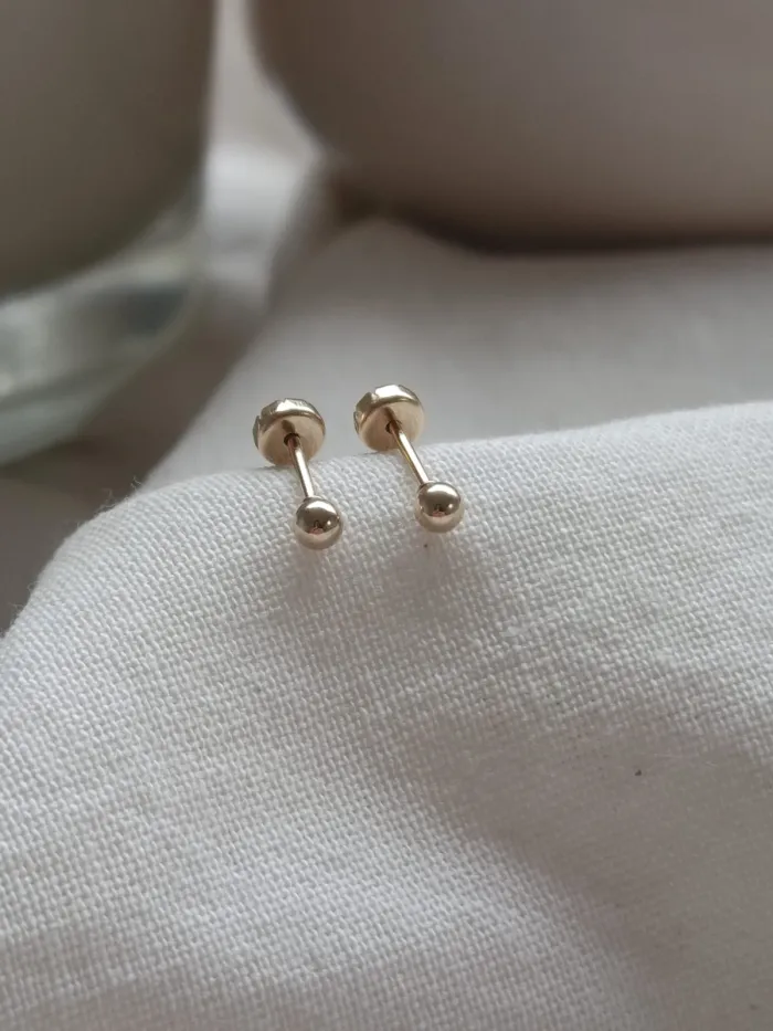 Aros abridores pelotita acero dorado 2