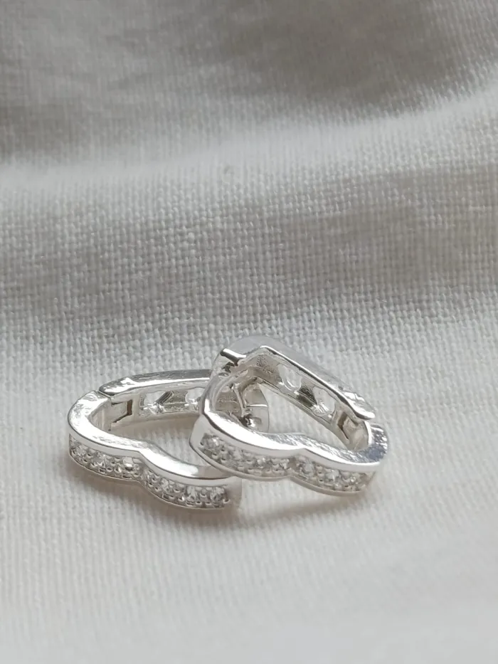 Argollas Corazón Blanco 2
