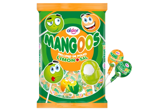 Caramelos Mangoo's Limón + Sal x 48 unidades