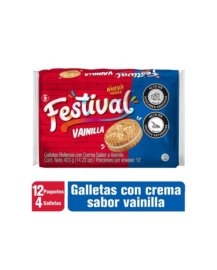 Festival Vainilla 12x4 unidades