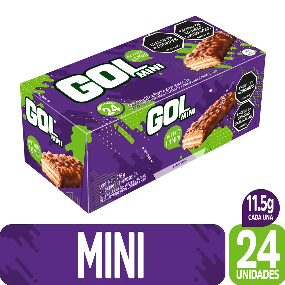 GOL Mini chocolate x 24 Unidades
