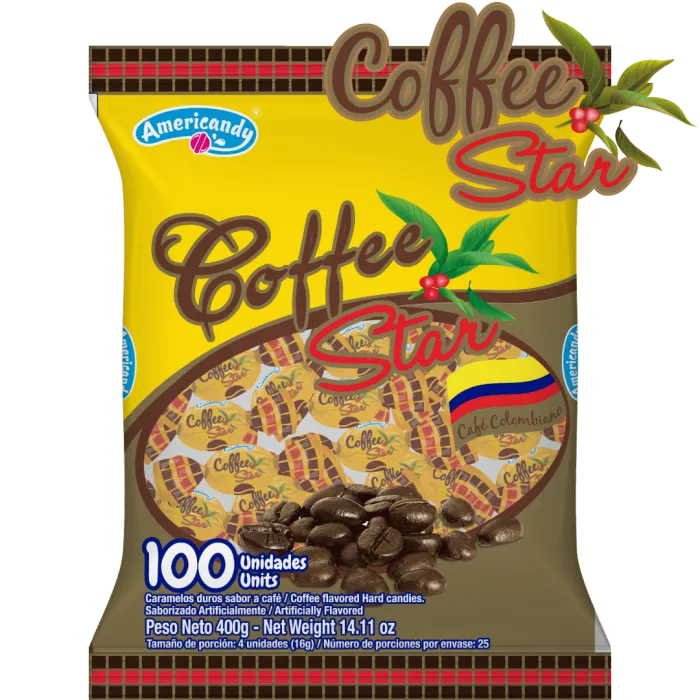 Caramelos Coffee Star x 100 unidades 