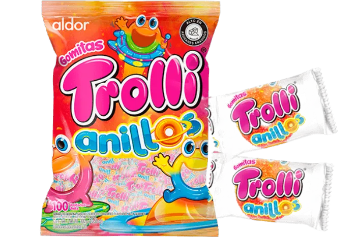Gomitas Trolli Anillos x 100 unidades