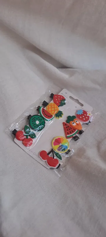Brochecitos frutales y de pastelitos (el par)