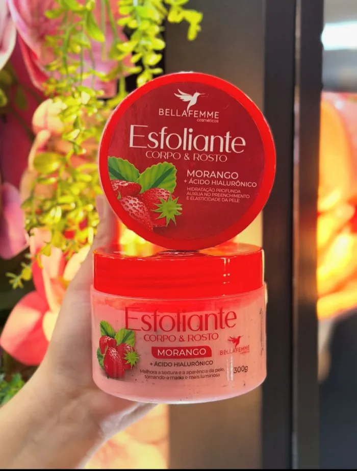 Exfoliante Corporal y Facial de Morango 300g