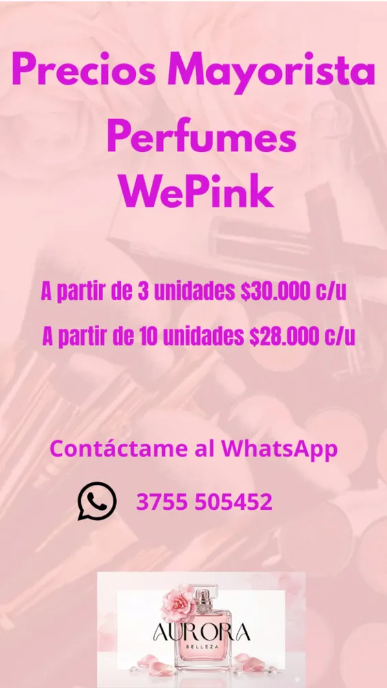 Perfume Celebrate Sunset WePink 100ml 2