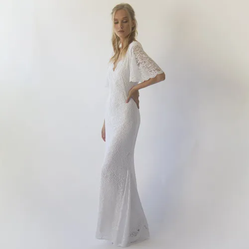 Ivory Bloom-Bohemian Butterfly Sleeve  3