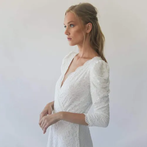Blush Celeste – Romantic Lace Wedding Dress  3