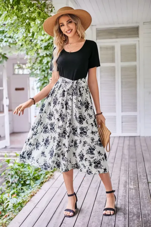 Elegant Summer Floral Maxi Dress  2