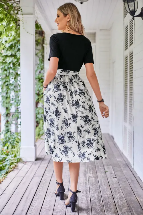 Elegant Summer Floral Maxi Dress  3