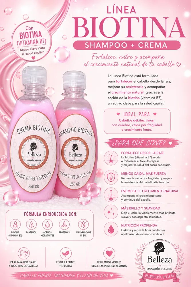 Shampoo y crema Biotina 