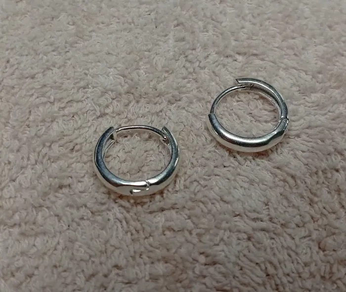 Aros de Plata Brillantes