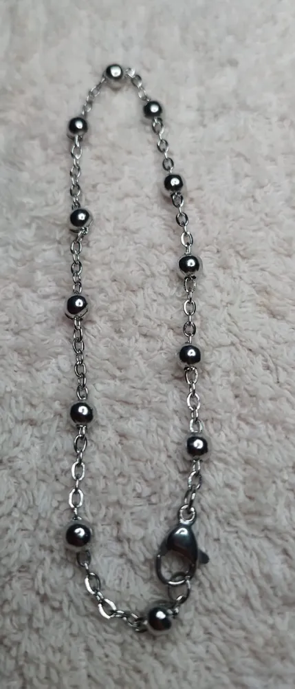 Pulsera de Acero Quirúrgico con Esferas