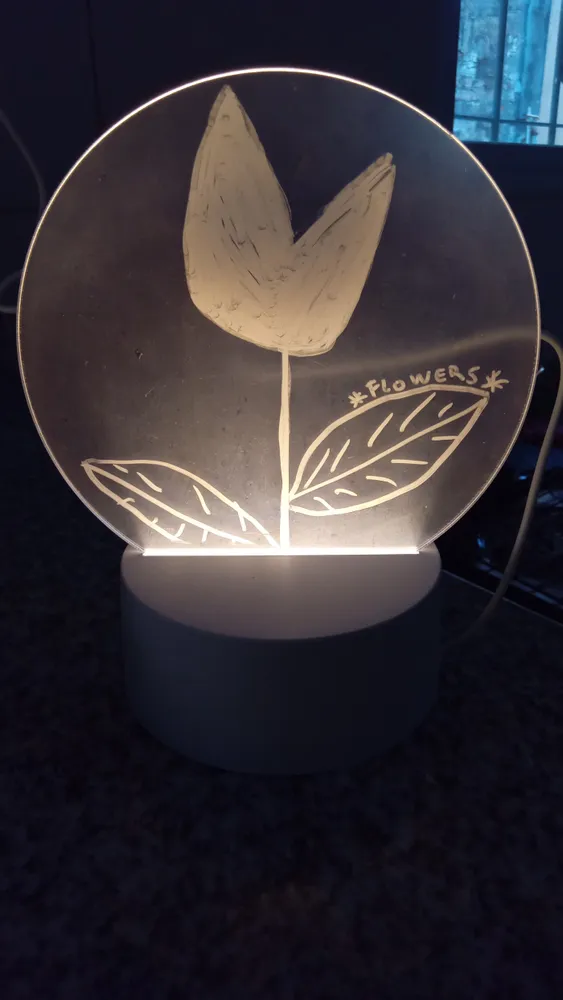 LAMPARA PIZARRA LED