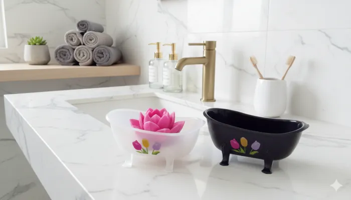 Jabonera Tulipán de Plastico