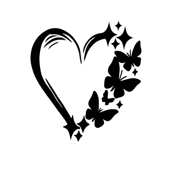 Polera CORAZON NEGRO 2