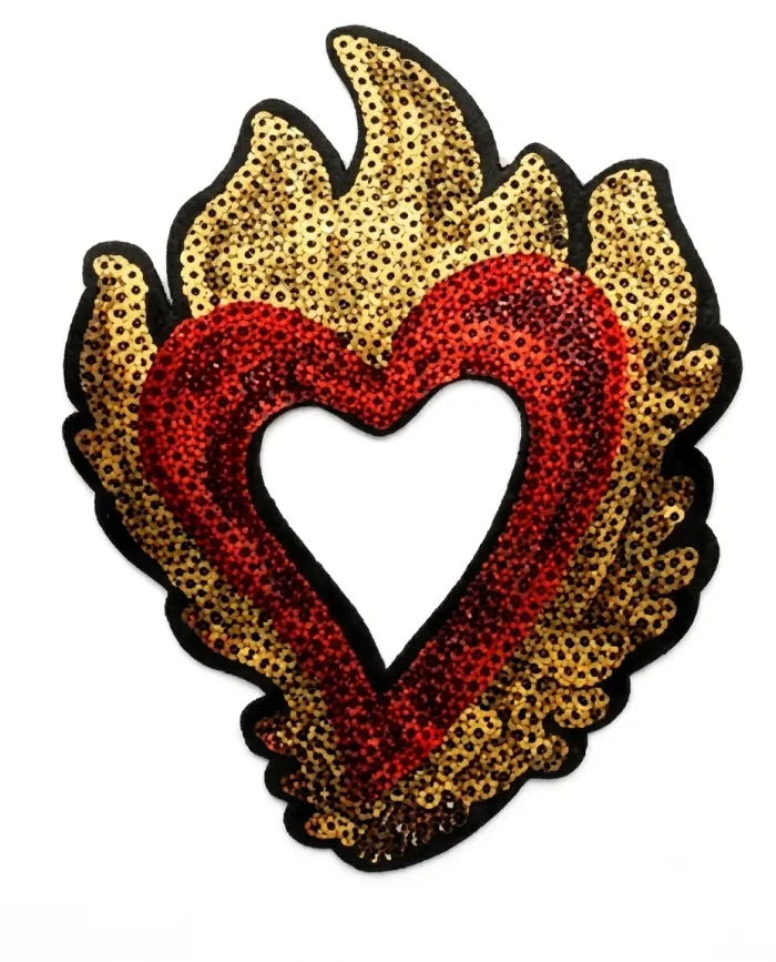 Polera CORAZON LENTEJUELAS  2
