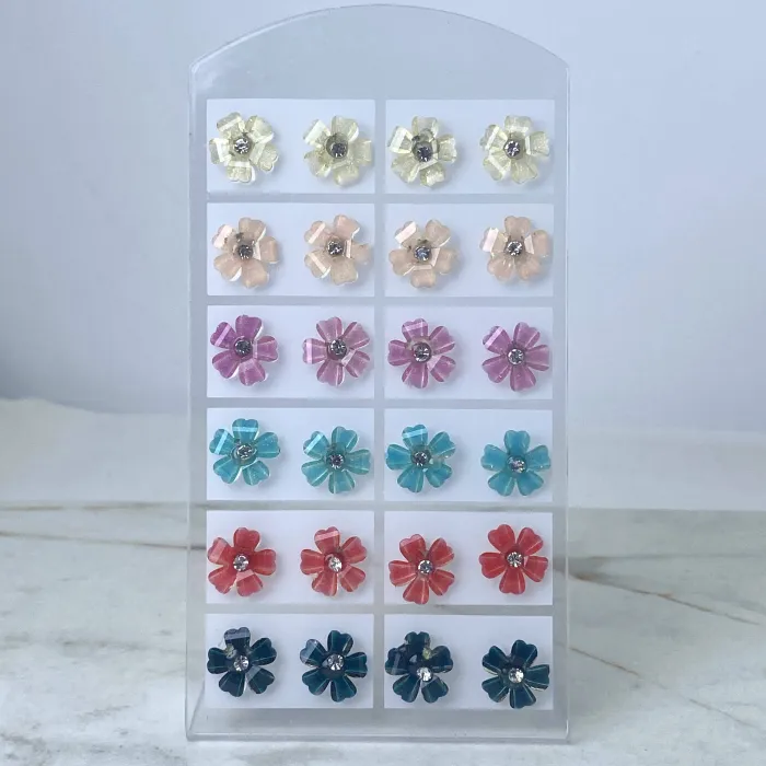 Aros pasante flor