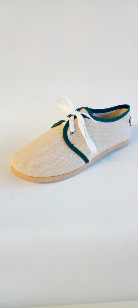 Alpargatas con cordones color Arena
