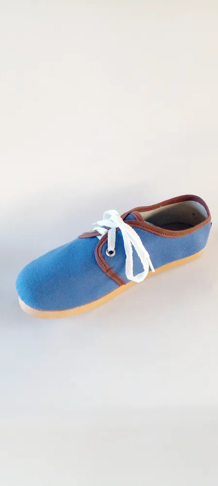 Alpargatas con cordones color Azul 2