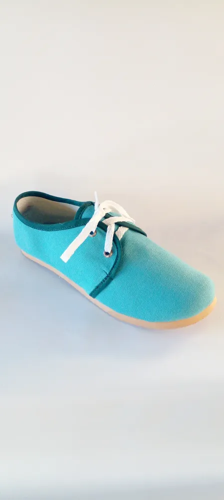 Alpargatas con cordones color Verde agua