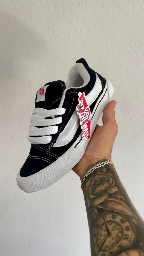 Vans Knu Skool Black & White — Calidad G5