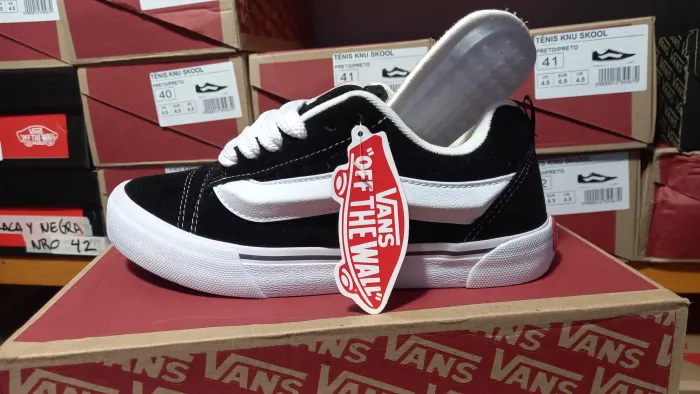 Vans Knu Skool Black & White — Calidad G5 2