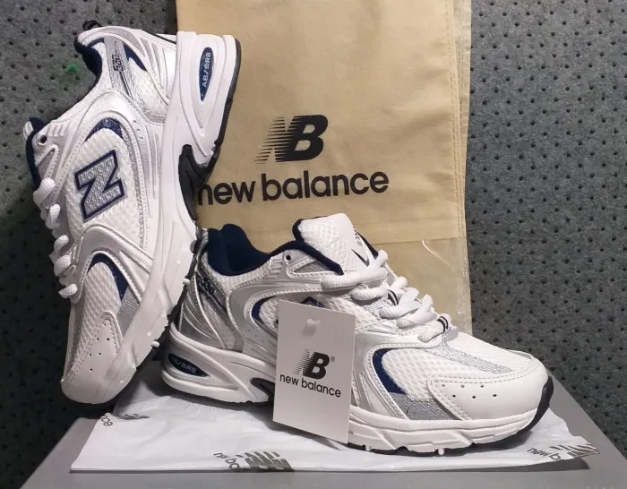 New Balance 530 White Silver Blue Calidad G5
