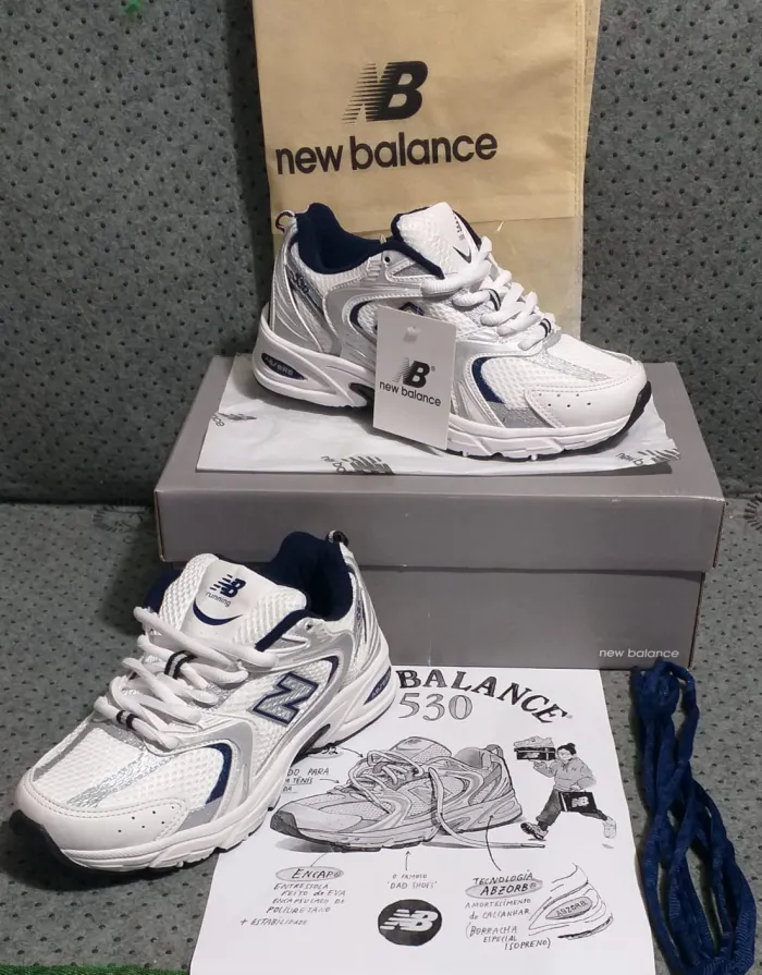 New Balance 530 White Silver Blue Calidad G5 2
