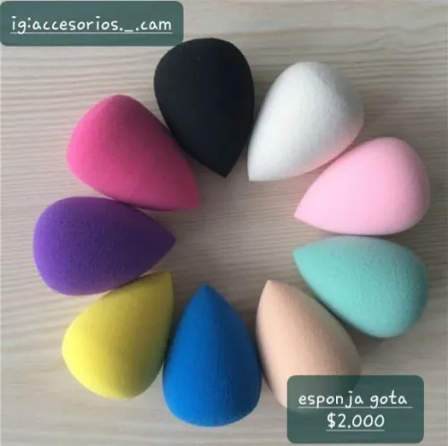 Esponjas gota varios colores 