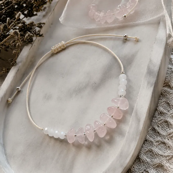 Pulsera Cuarzo Rosa 🩷