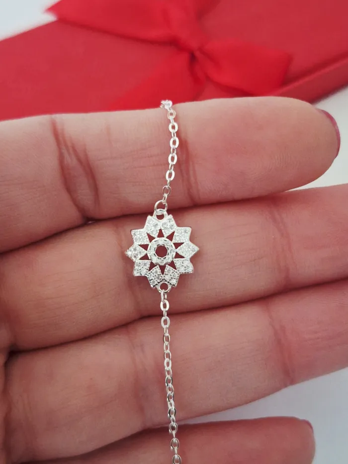 Pulsera sol de plata 2