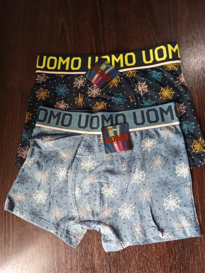 Boxer Juvenil Arañas Algodón Tiro Medio