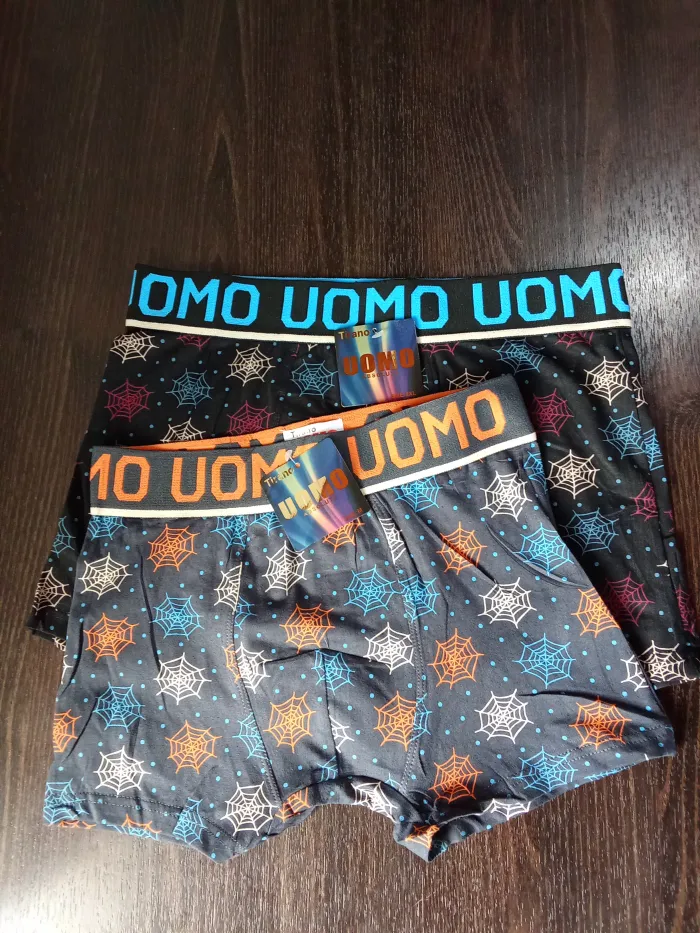 Boxer Juvenil Arañas Algodón Tiro Medio 2