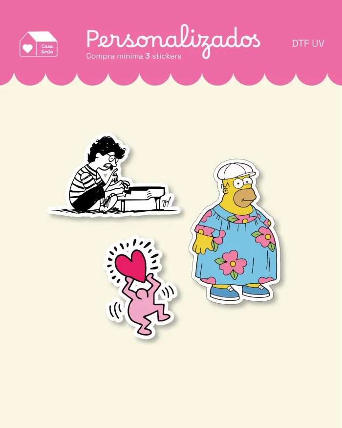 Stickers personalizados DTF UV (x 3 unidades)