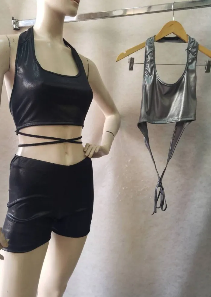 Top metalizado "Candela"  