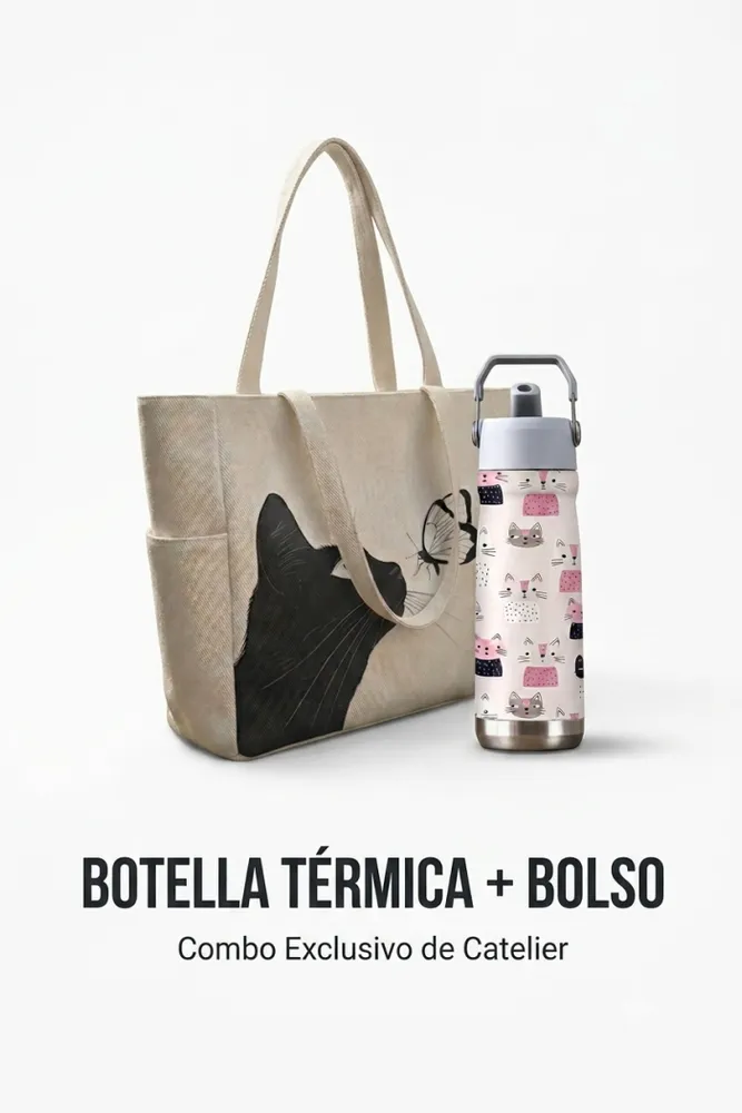 Combo gym! (Bolso + botella térmica) 