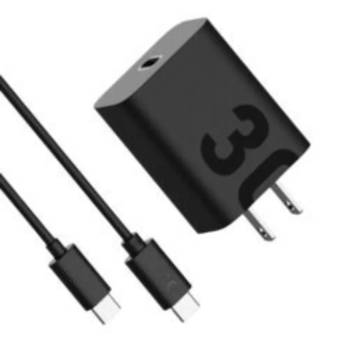 CARGADOR PRO21 NEGRO TIPO C 30W 3.1A C/CABLE