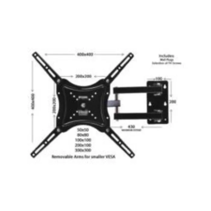 SOPORTE TV BRAZO 14-55 50KG 2