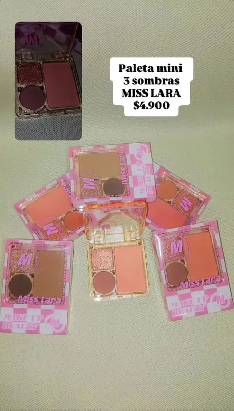Paleta Mini 3 Sombras MISS LARA 