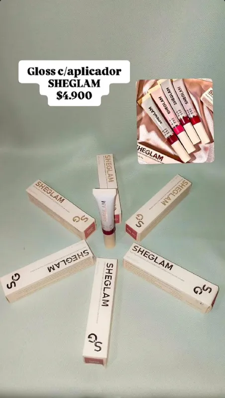 Lipgloss SHEGLAM y Lipgloss PINK21
