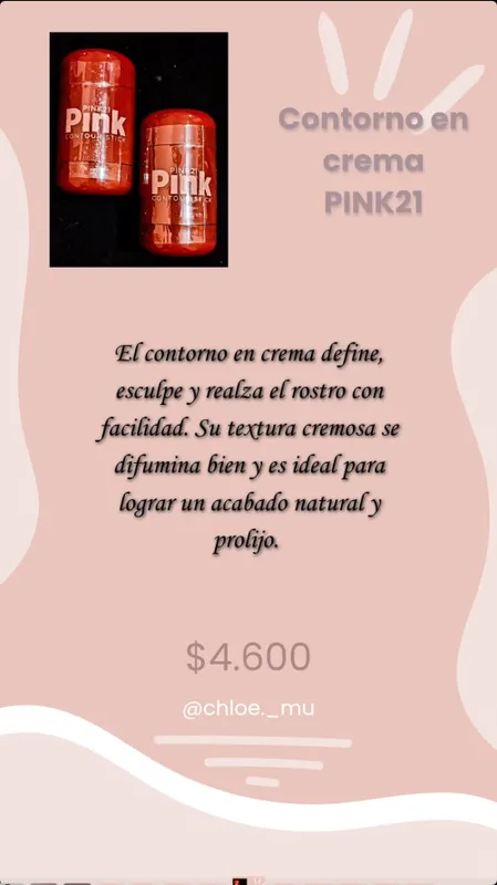 Contorno en stick PINK21 2