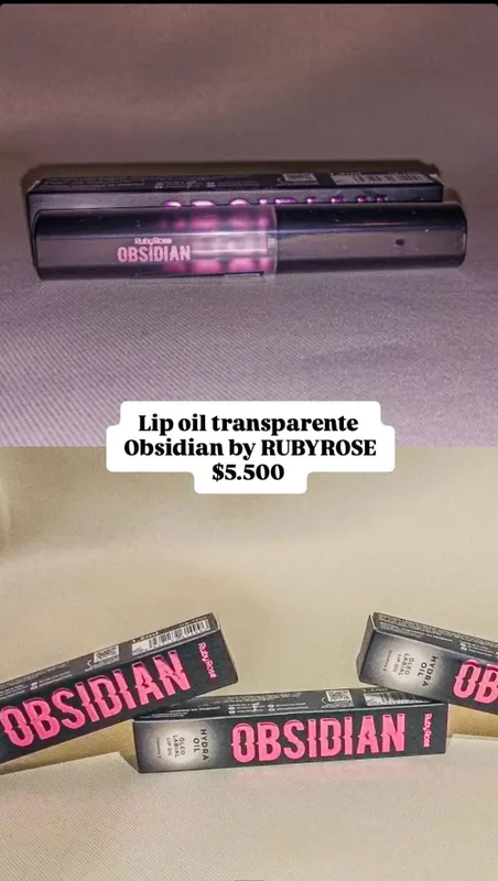 Lip Oil transparente OBSIDIAN by RUBYROSE 