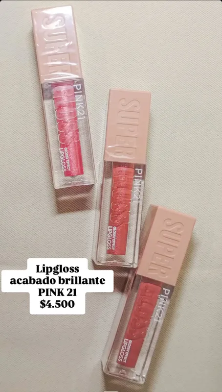 Lipgloss SHEGLAM y Lipgloss PINK21 2
